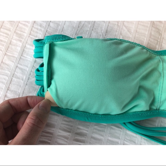 Forever 21 Strappy Aquamarine Bathing Suit top - Picture 4 of 11